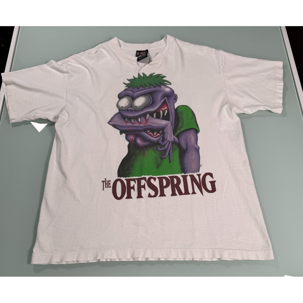 GIANT by Tee Jays THE OFFSPRING "Bite me" Band Shirt Men's XL  Skate Grunge Rare
